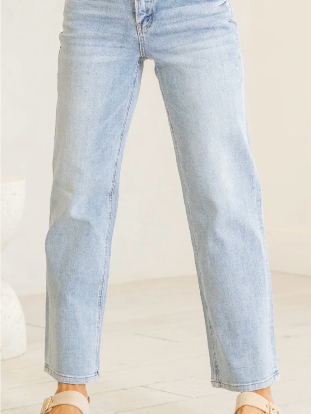 NWT Vervet High-Ride Dad Women’s Jeans in Light Blue Wash